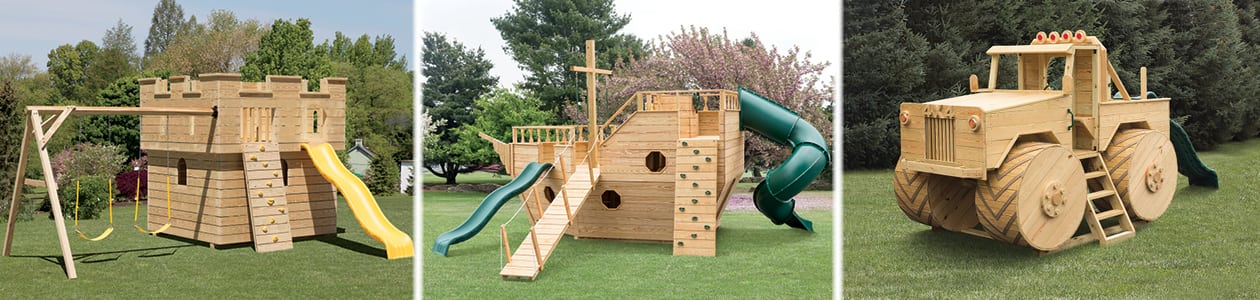 ship and castle backyard playsets