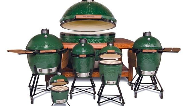 Group of Big Green Egg Grills