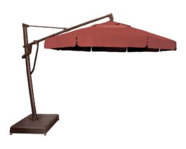 11' PLUS Cantilever Umbrellas. Cantilever Umbrella Opened.