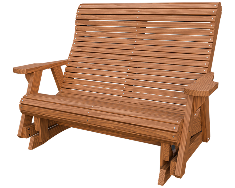 Wooden Rollback 4ft Glider Green Acres Outdoor Living