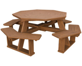 5' Wooden Octagon Table Set | Green Acres Outdoor Living