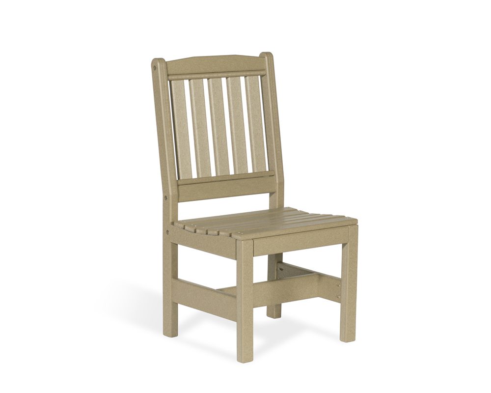 Leisure Lawn English Garden Poly Side Chair.