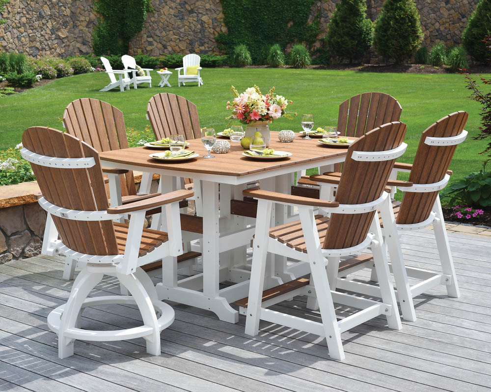 Wooden garden table and online chairs sale
