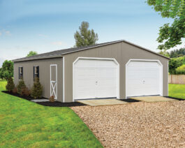 Lanco Standard Painted Double-Wide Garage.