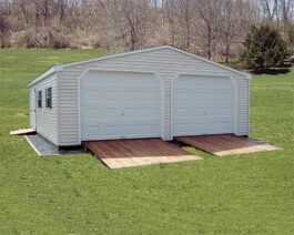 Lanco Standard Vinyl Double-Wide Garage.