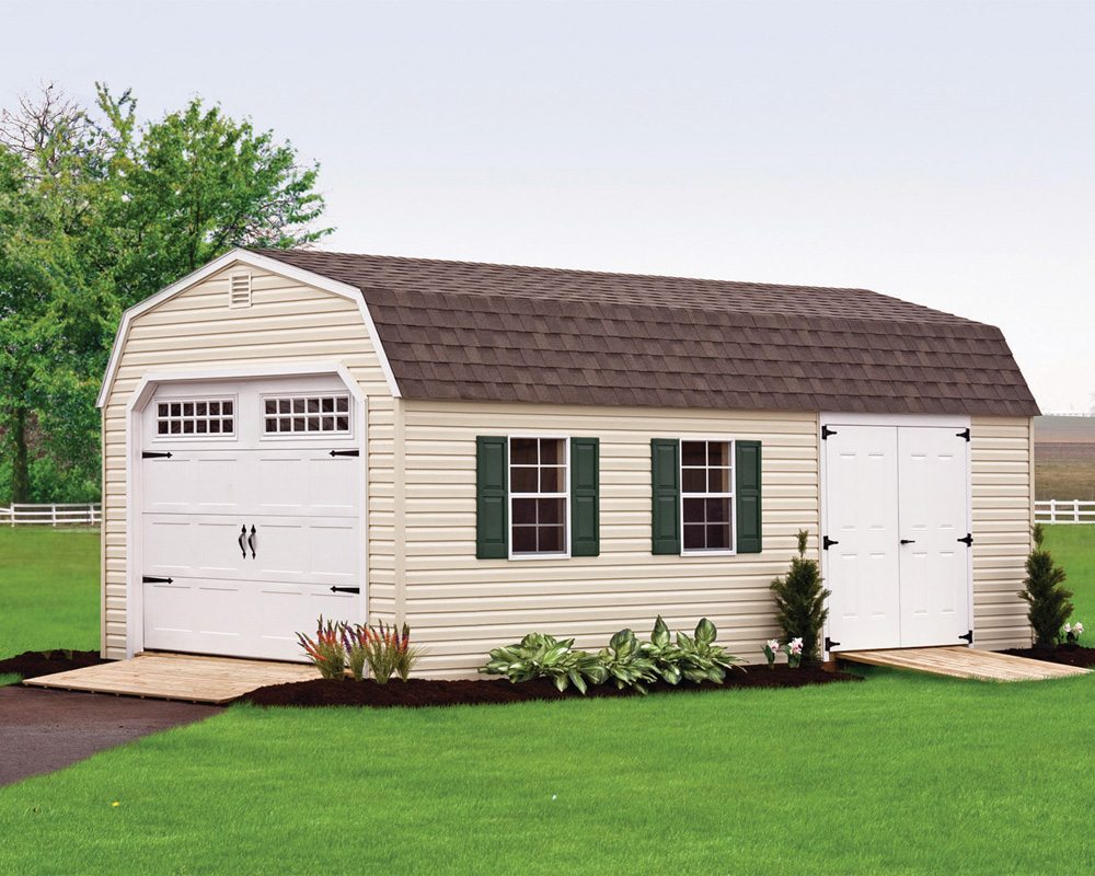 Vinyl Dutch Barn Garages, In PA and NJ Green Acres Outdoor Living