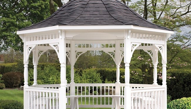 Vinyl Octagon Gazebos.