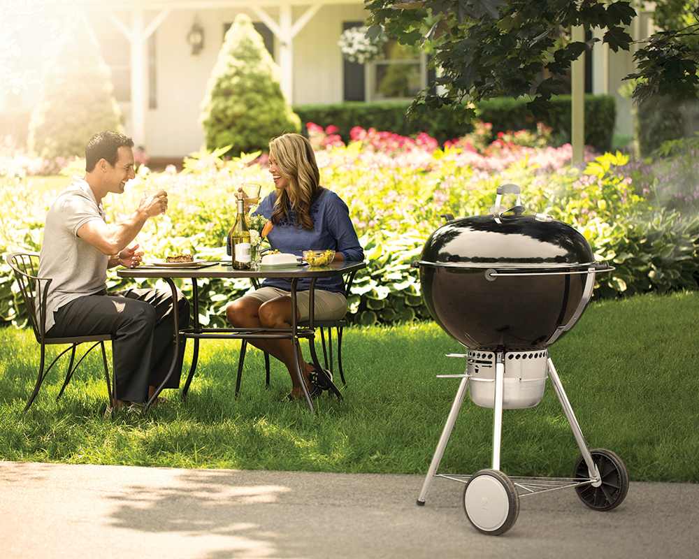 Barbecue à charbon Weber Master-Touch Ø 57 cm Noir GBS + Grille de saisie  8834