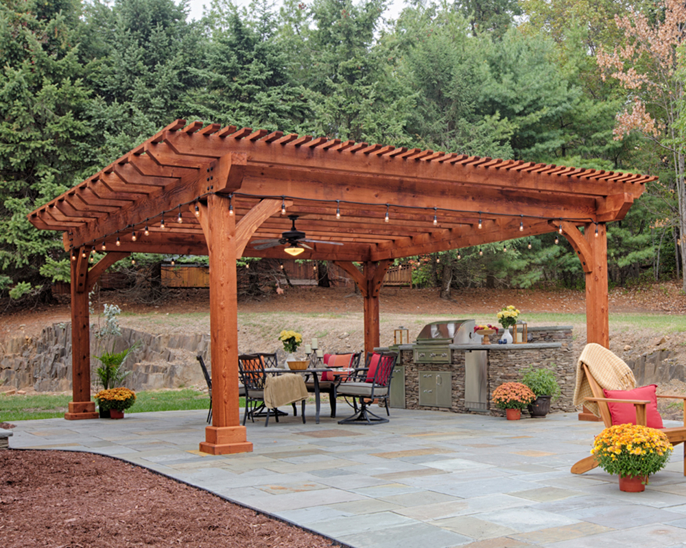 decorating pergolas with fabric