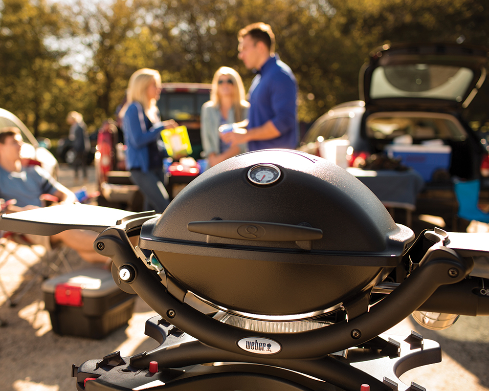 Weber Portable Q 1200 Gas Grill | Green Outdoor