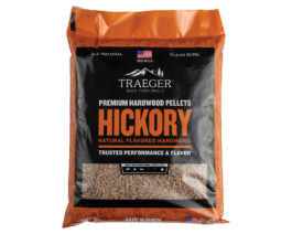 Hickory Hardwood Pellets Front Of Bag.