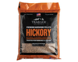 Hickory Hardwood Pellets Front Of Bag.