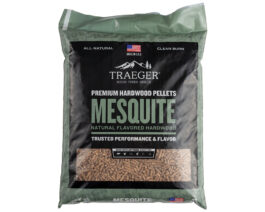 Mesquite Hardwood Pellets Front Of Bag.