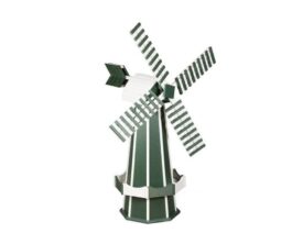Green & White Windmill