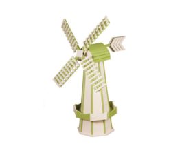 Ivory & Lime Green Windmill