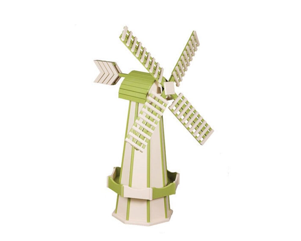 Ivory & Lime Green Windmill