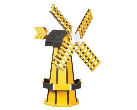 Lemon Yellow & Black Windmill | Green Acres Outdoor Living