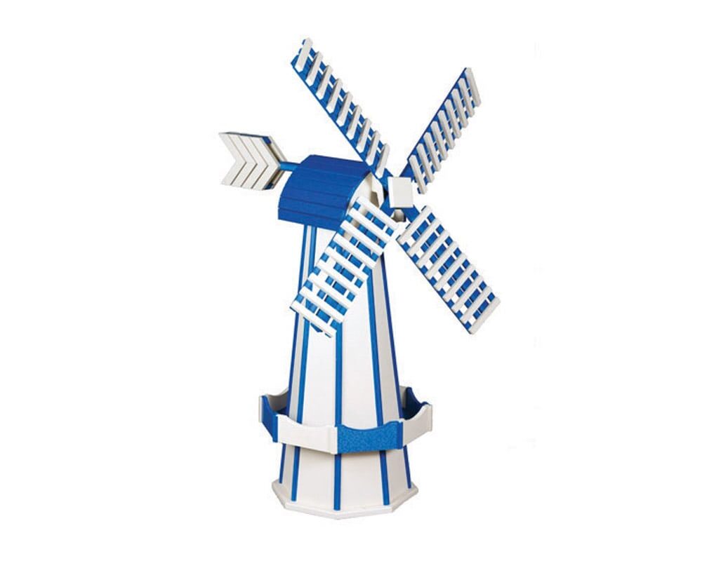 White & Bright Blue Windmill
