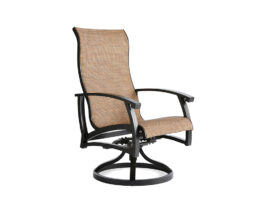 Georgetown Sling Swivel Dining Chair.