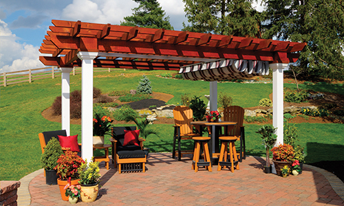 Pergola with Ez-Shade Canopy