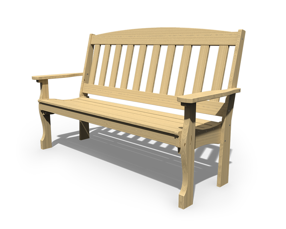 Patiova Wooden English Garden 5ft Bench