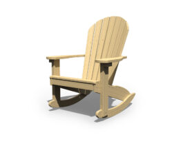 Patiova Wooden Adirondack Rocker