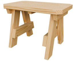 23in Bench Unstained Front Right.