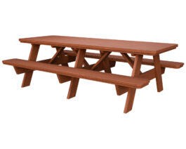 Wooden 3x8 Picnic Table | Green Acres Outdoor Living