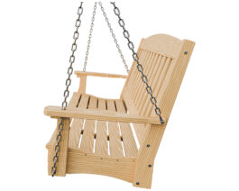 5ft English Garden Hanging Swing Unstained Side.