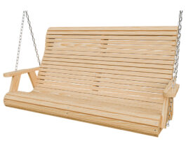 5ft Rollback Swing Unstained Front Right.