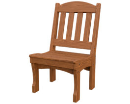 English Garden Dining Side Chair Canyon Brown Front Right.