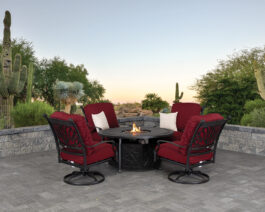 Ariana Fire Pit Swivel Chairs.
