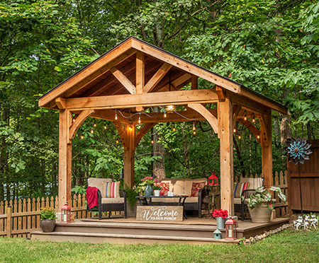 Wooden Pavilions.