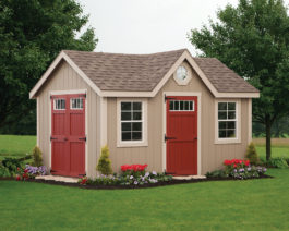 Deluxe Painted Cape Dormer Shed.