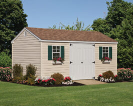 A-Frame Vinyl Shed.