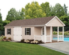 Vinyl Cape Porch Sheds.