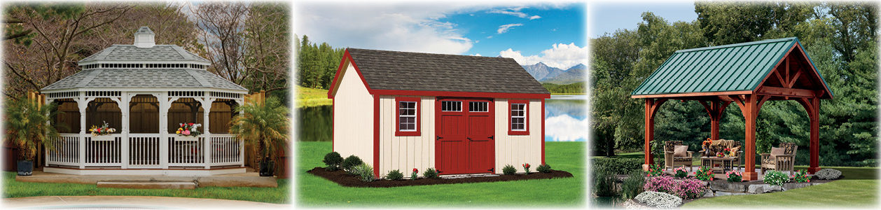 Painted Deluxe Cape Shed.