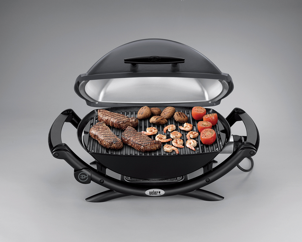 Weber Lumin Compact 1560-Watt Black Electric Grill in the Electric