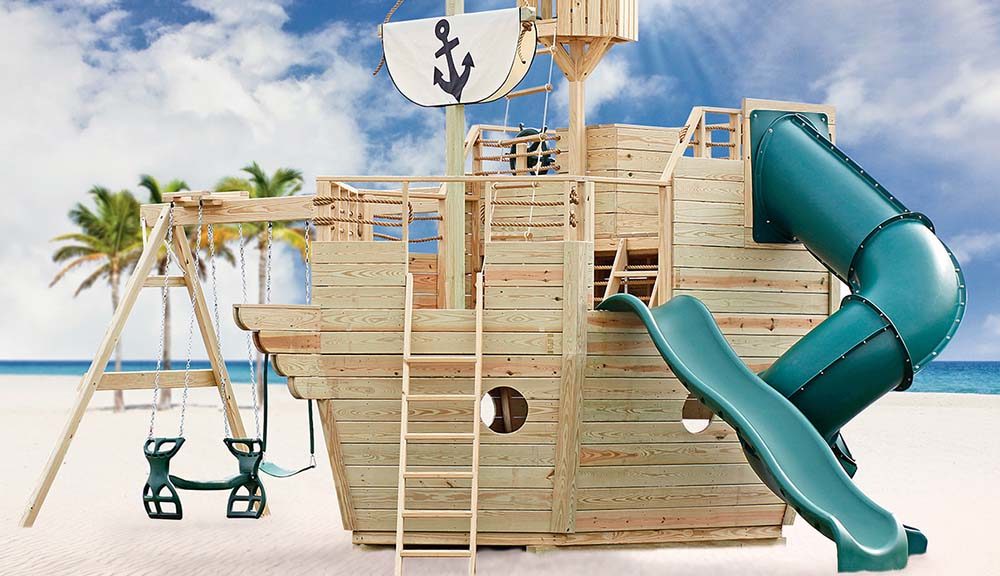 Voyager Wooden Ship Playset.