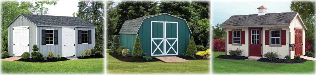 Wooden Sheds banner.