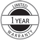 1 Year Limited Warranty Logo.