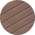 Rosewood Composite Deck Color Sample.