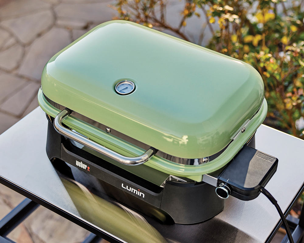 New Outdoor Electric Grills  Seafoam Green Lumin Electric Grill