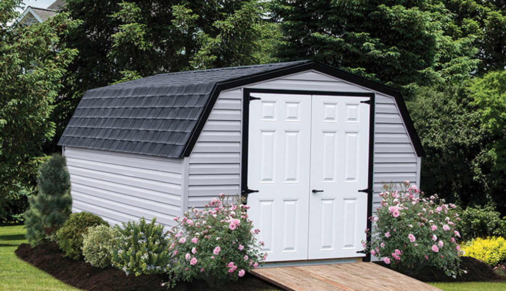 Mini Barn Vinyl Shed.