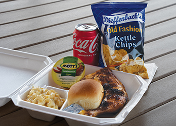 Chicken BBQ Meal.