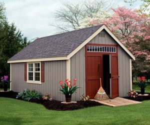 deluxe painted shed