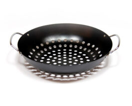 Perforated Grill Wok.