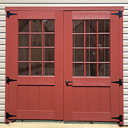 12-Lite Wooden Deluxe Doors.