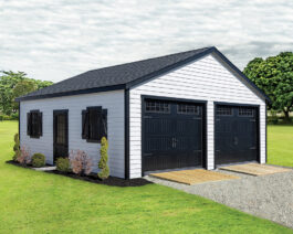 Lanco Deluxe Vinyl Double-Wide A-Frame Garage.