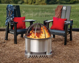 X19 SS Fire Pit w: Spark Screen & Base.